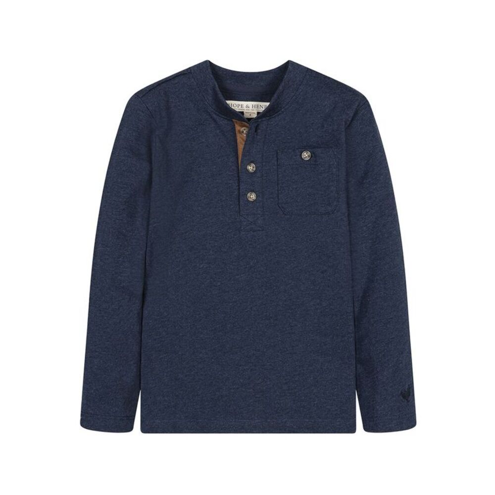Hope & Henry Boys  Organic Henley Pocket Tee